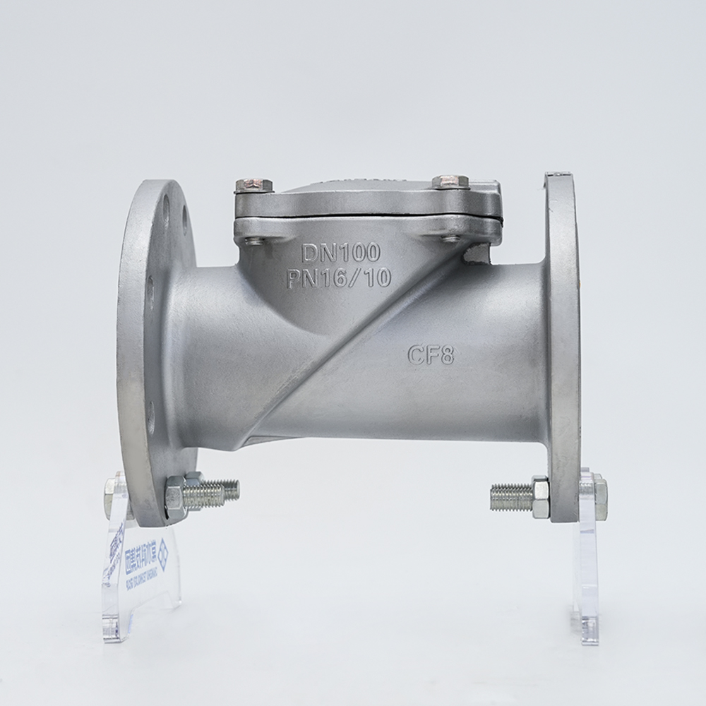 شیر چک دیسکی لاستیکی فولادی ضد زنگ H44X-16P شیر چک دیسکی لاستیکی فولادی ضد زنگ H44X-16P